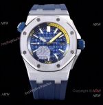 JF Factory V8 1:1 Best Audemars Piguet Diver's Copy Watch Blue Dial